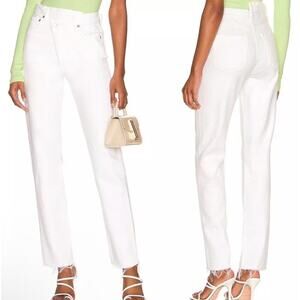 AGOLDE Criss Cross Straight Jeans Element White Size 31 $208 NWT